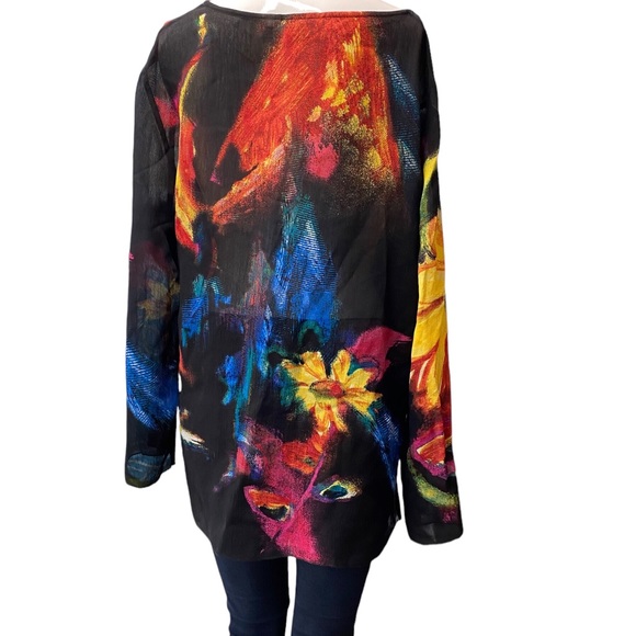 Chico’s L/XL ❤️ Stunning bright Tunic Chicos size 2 - Picture 14 of 16